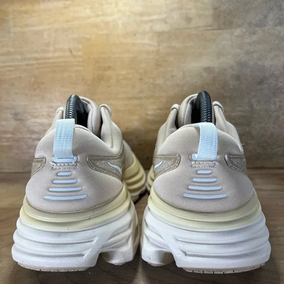 Hoka One One Bondi 8 Womens Size 10.5 Running Shoes Sneakers Shifting Sand Tan - Picture 5 of 13